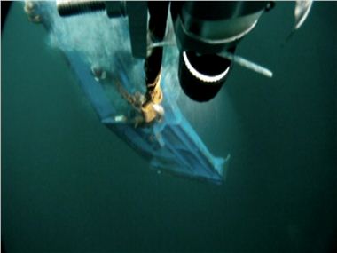 Camera attached to semi pelagic doors