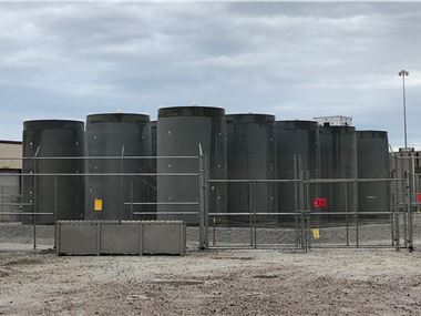 Dry cask spent fuel storage at Plant Vogtle Reactors 1 & 2.