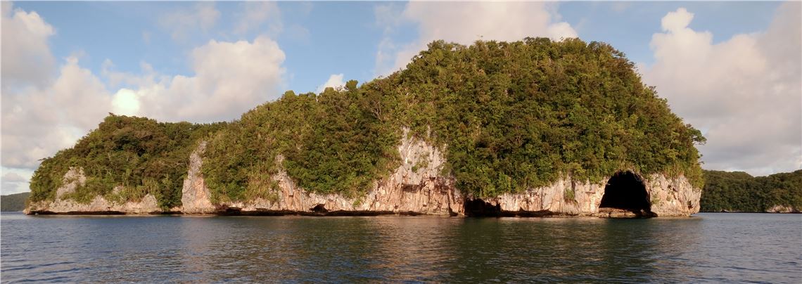 Rock Island with cave, Palau