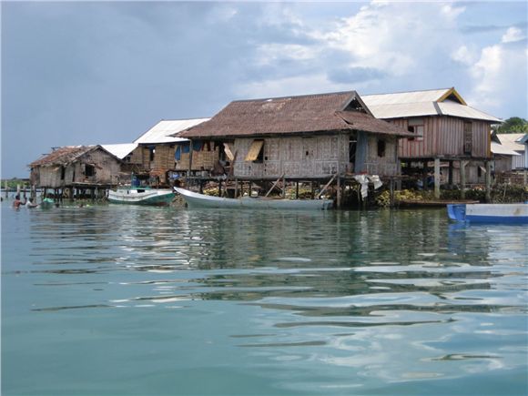 Fishing village near Wakatobi resort and preserve