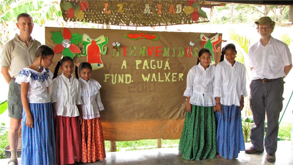 Walker Foundation Welcome by Panamanian farming community of Paguá