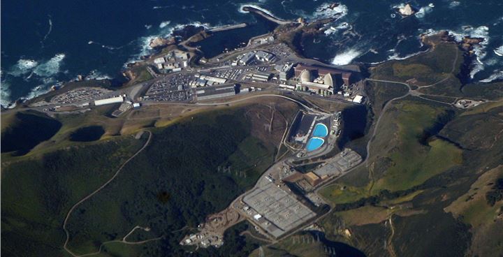 Aerial of Diablo Canyon Nuclear Power Plant