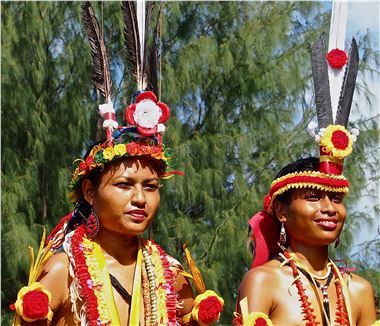 Traditional clothing worn by dancers in our Partner Community of Yap Island.