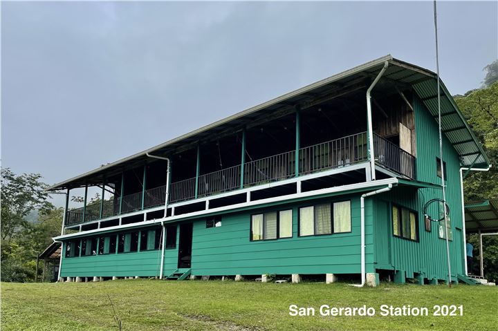 San Gerardo field station photographed during Walker Foundation site visit in 2021.
