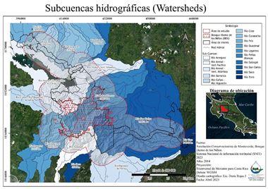 Fig. 6. Map of watersheds present in the study area.
