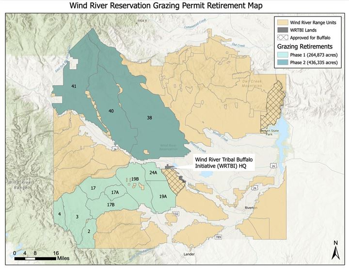 Wind River Reservation Grazing Permit Map