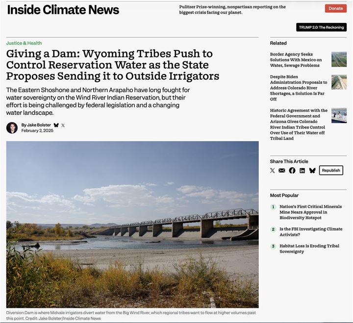 Giving a Dam, Inside Climate News