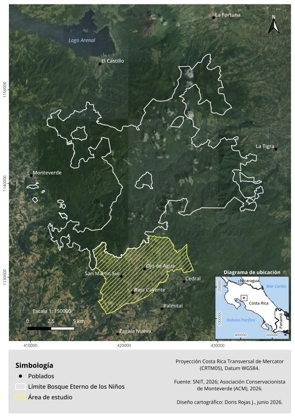 Map Southern Study Area - Bellbird Corridor