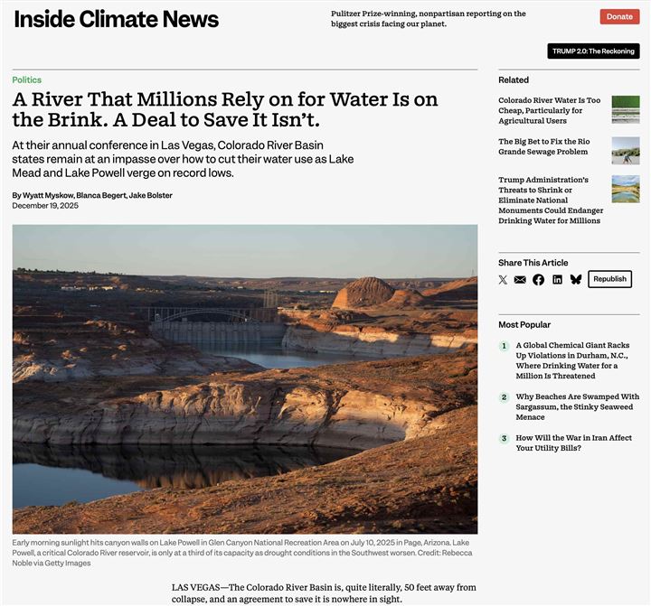 Screenshot Inside Climate News Colorado River